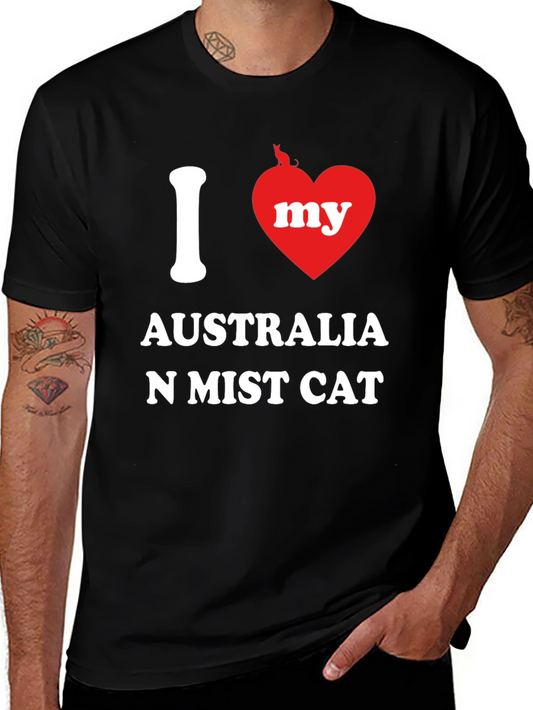 I Love My Australian Mist Cat T-Shirt
