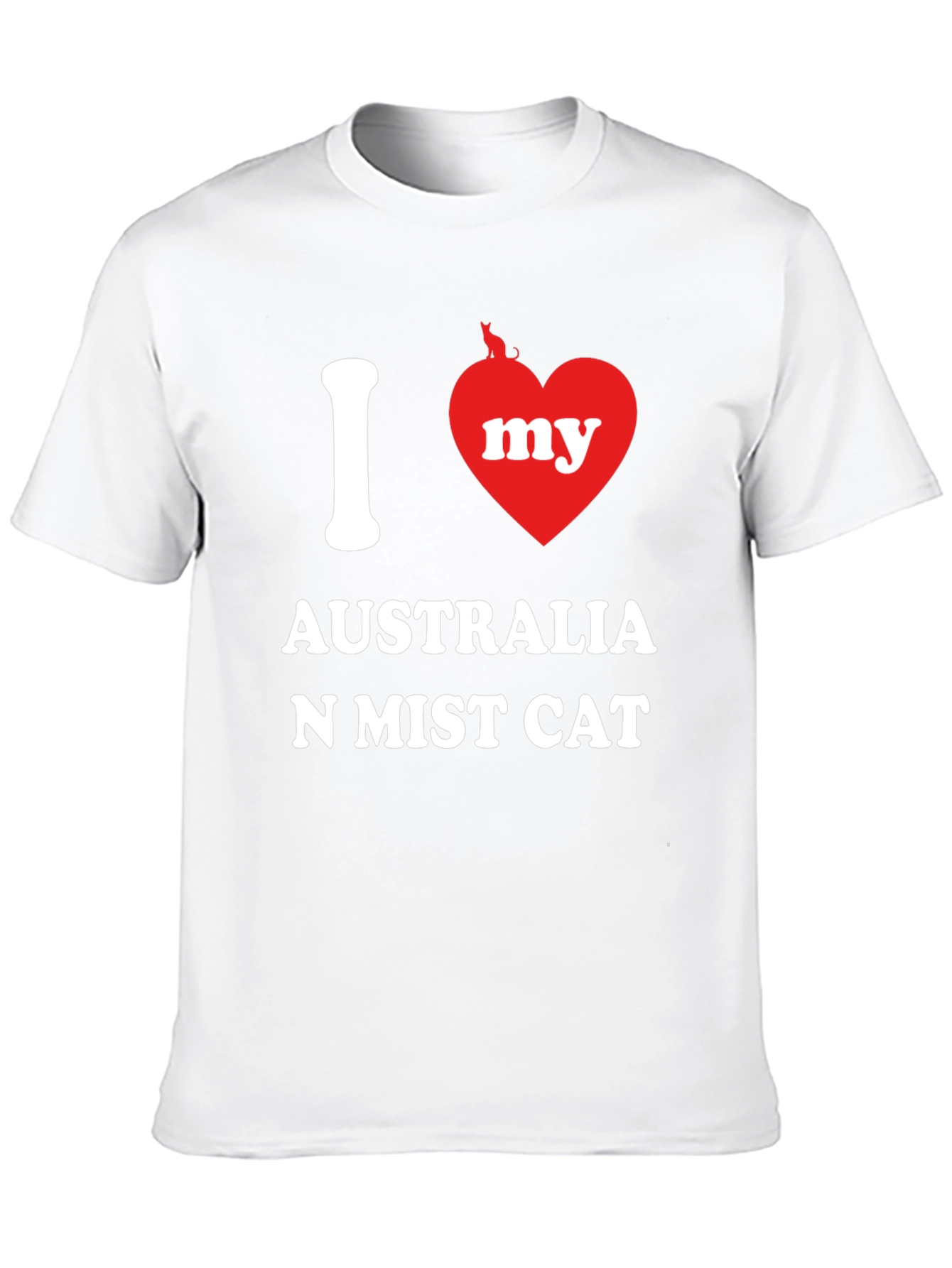I Love My Australian Mist Cat T-Shirt