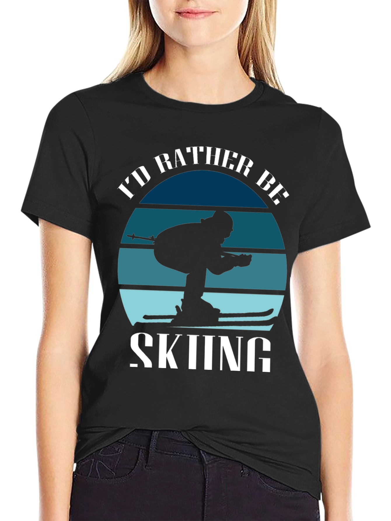 Id Rather Be Skiing T-Shirt