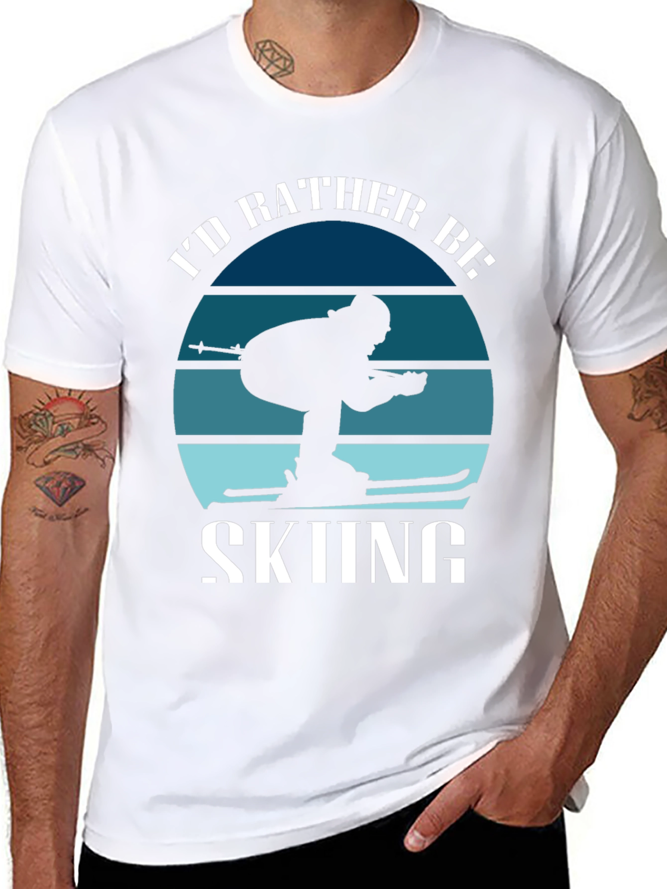 Id Rather Be Skiing T-Shirt