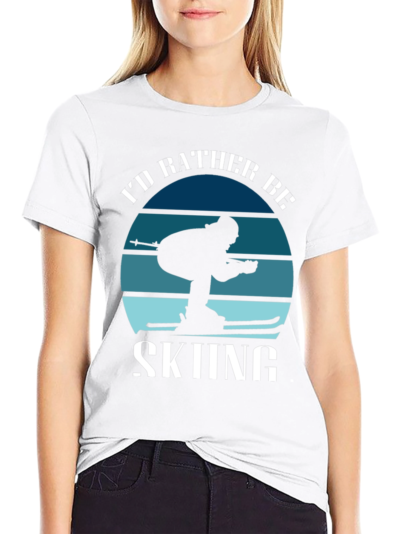 Id Rather Be Skiing T-Shirt