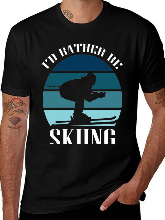 Id Rather Be Skiing T-Shirt