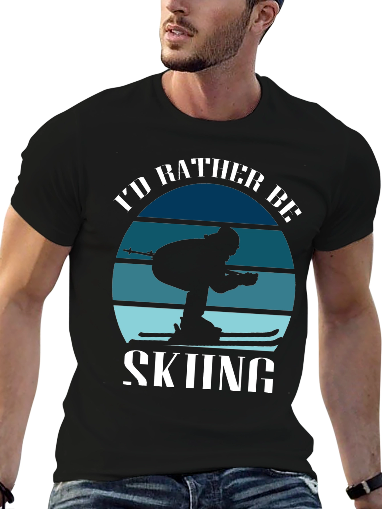 Id Rather Be Skiing T-Shirt