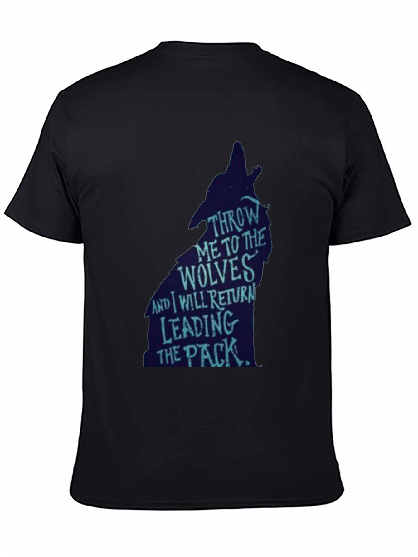 Wolf Pack Leader Graphic Tee - Black