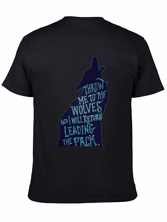 Wolf Pack Leader Graphic Tee - Black