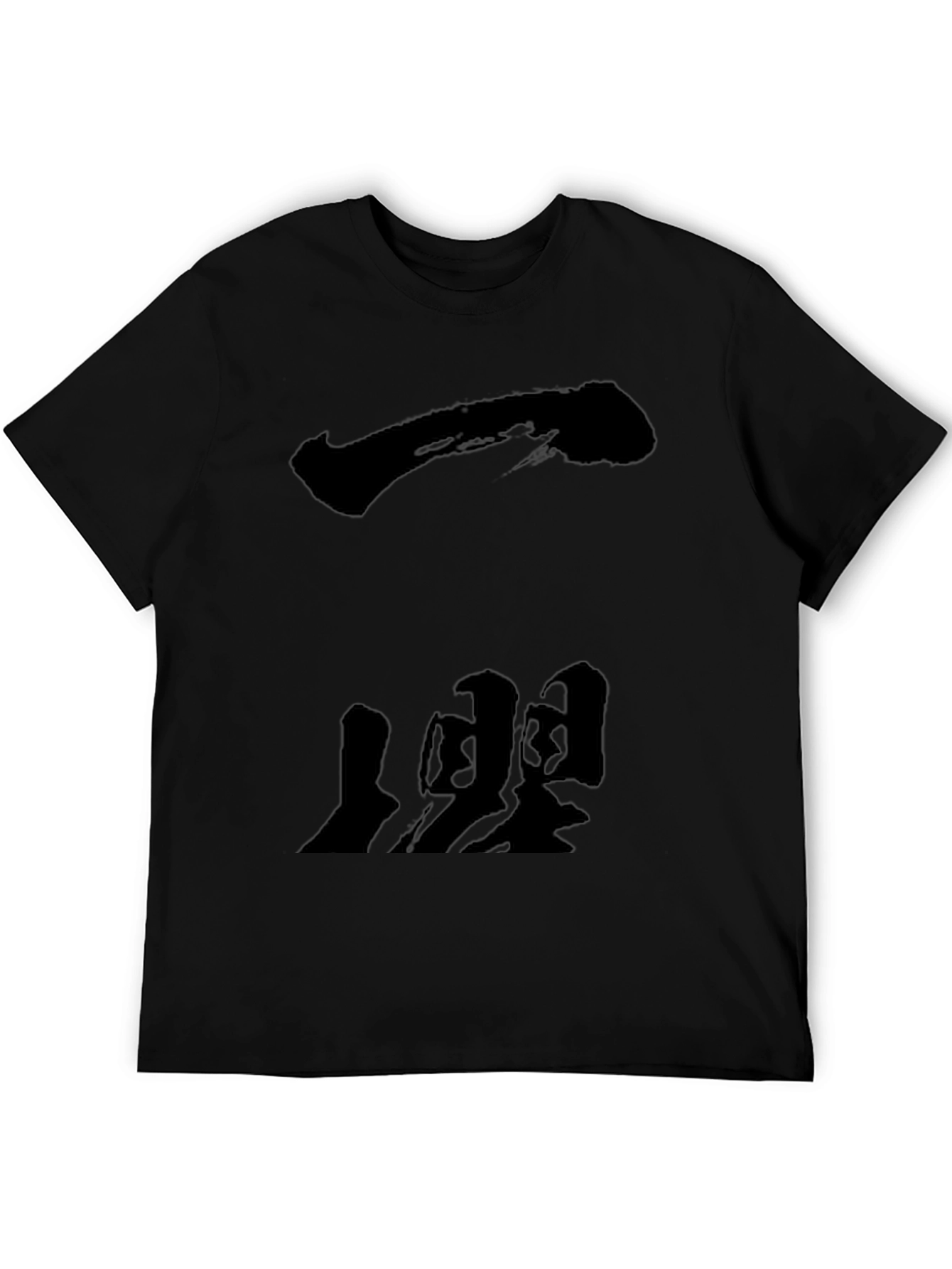 Abstract Black Graphic T-Shirt
