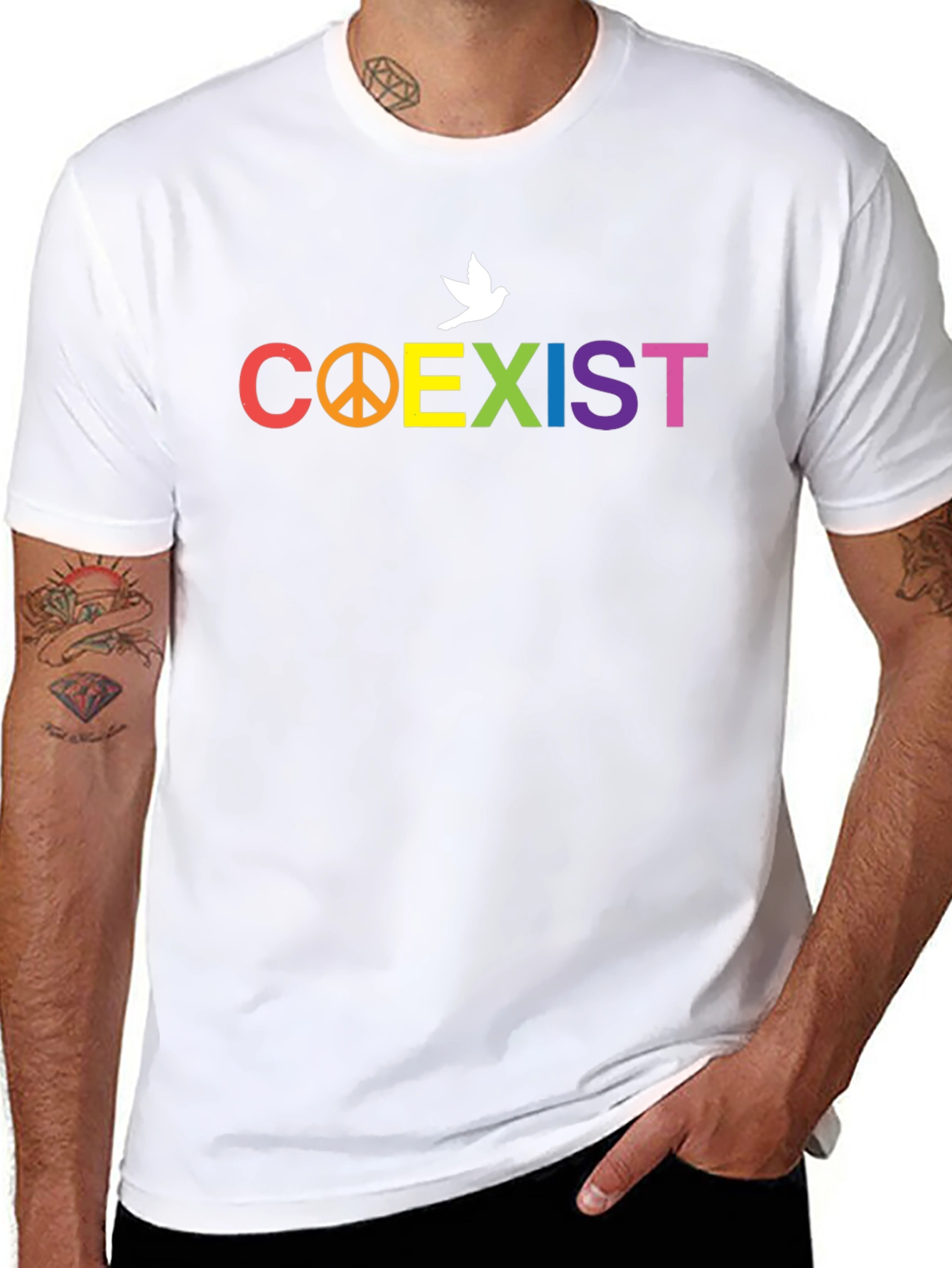 Coexist Graphic T-Shirt - Peace & Harmony