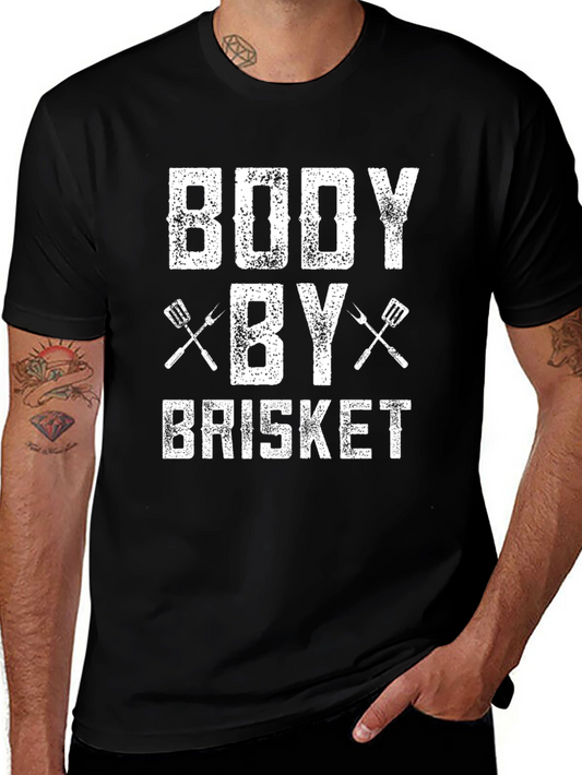 Body by Brisket Black Graphic Tee