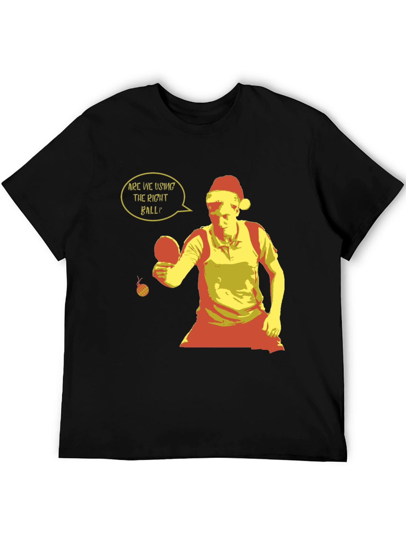 Festive Ping Pong T-Shirt - Holiday Table Tennis Apparel