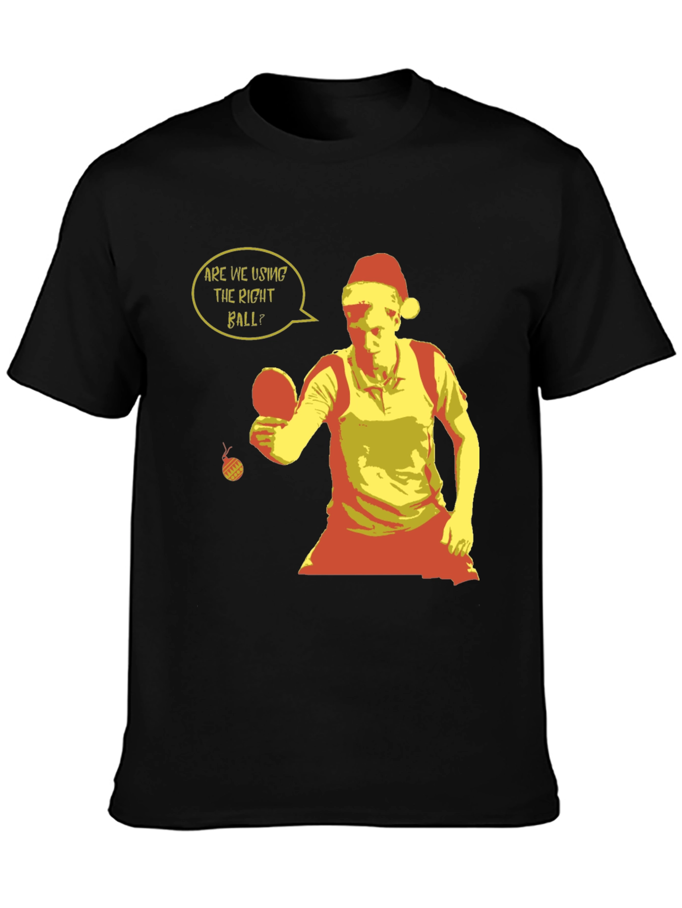 Festive Ping Pong T-Shirt - Holiday Table Tennis Apparel
