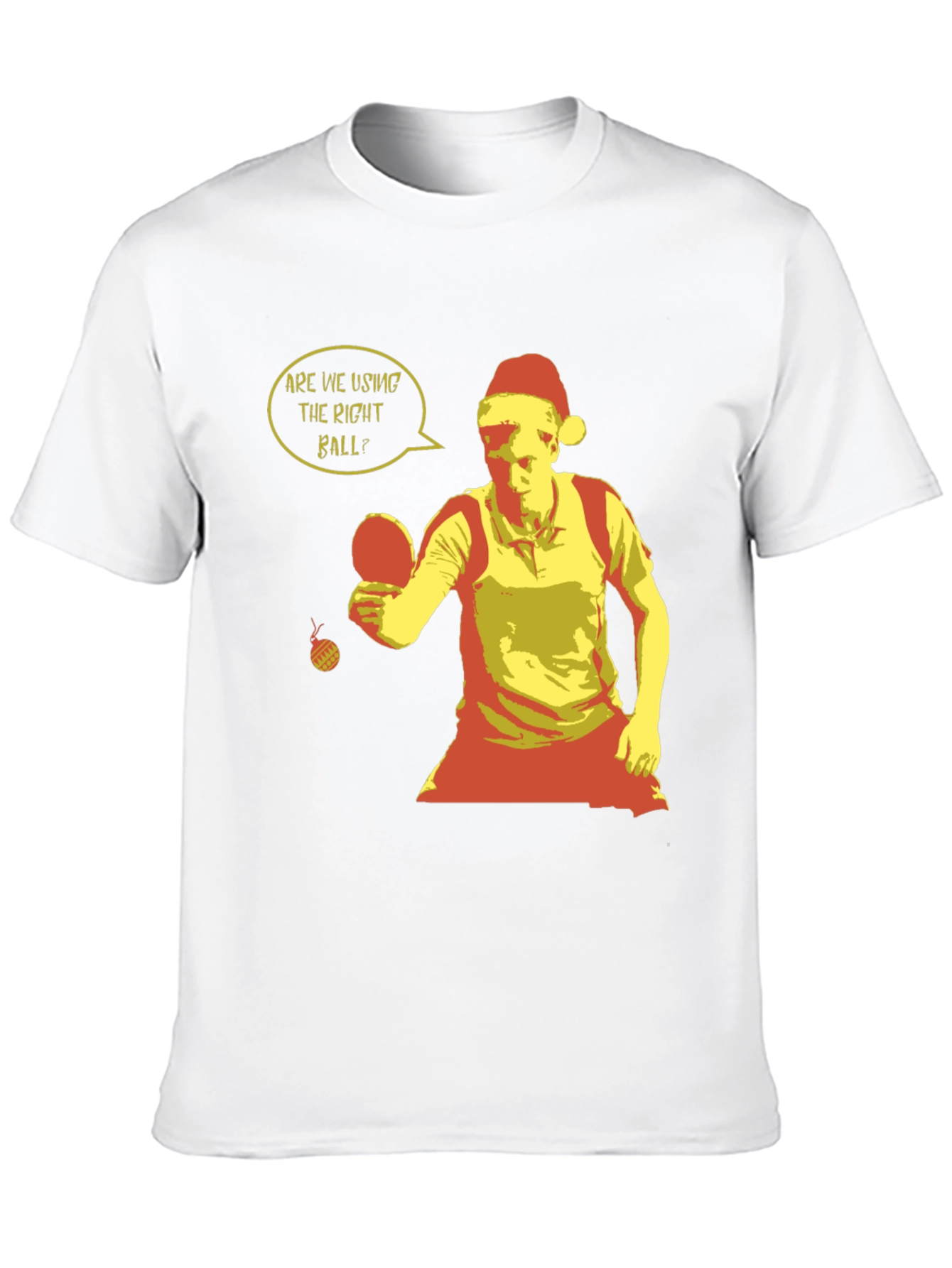 Festive Ping Pong T-Shirt - Holiday Table Tennis Apparel