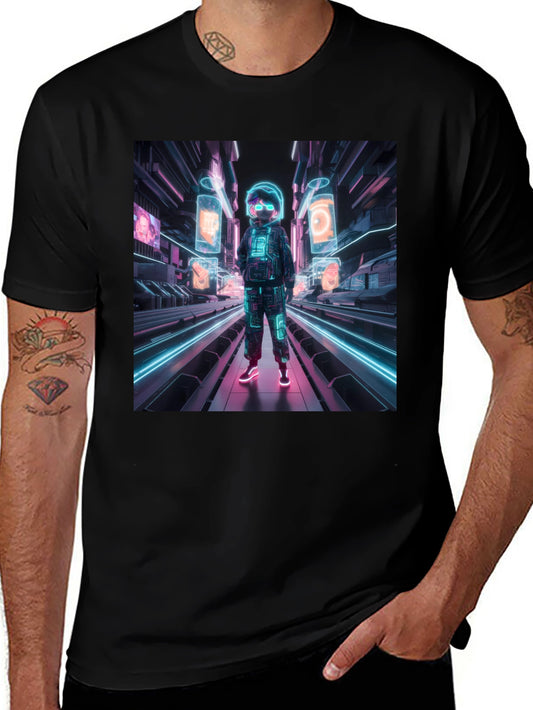 Cyberpunk Neon Kids T-Shirt