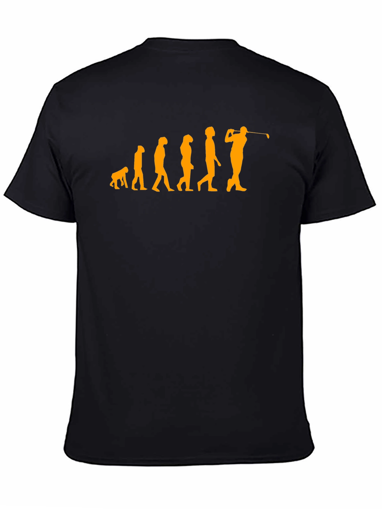 Golf Evolution T-Shirt - Black Cotton Tee