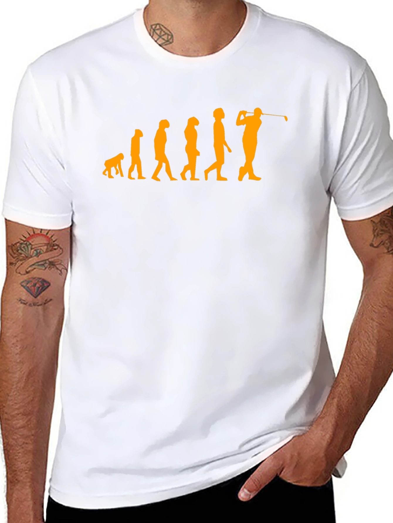 Golf Evolution T-Shirt - Black Cotton Tee