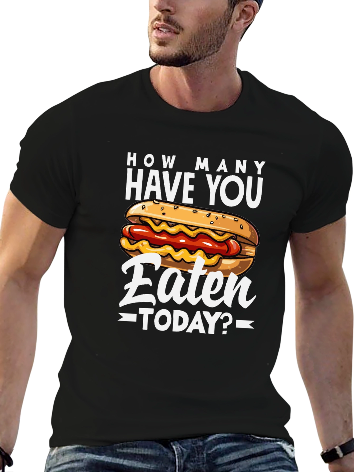 Hot Dog Graphic T-Shirt - Funny Foodie Tee