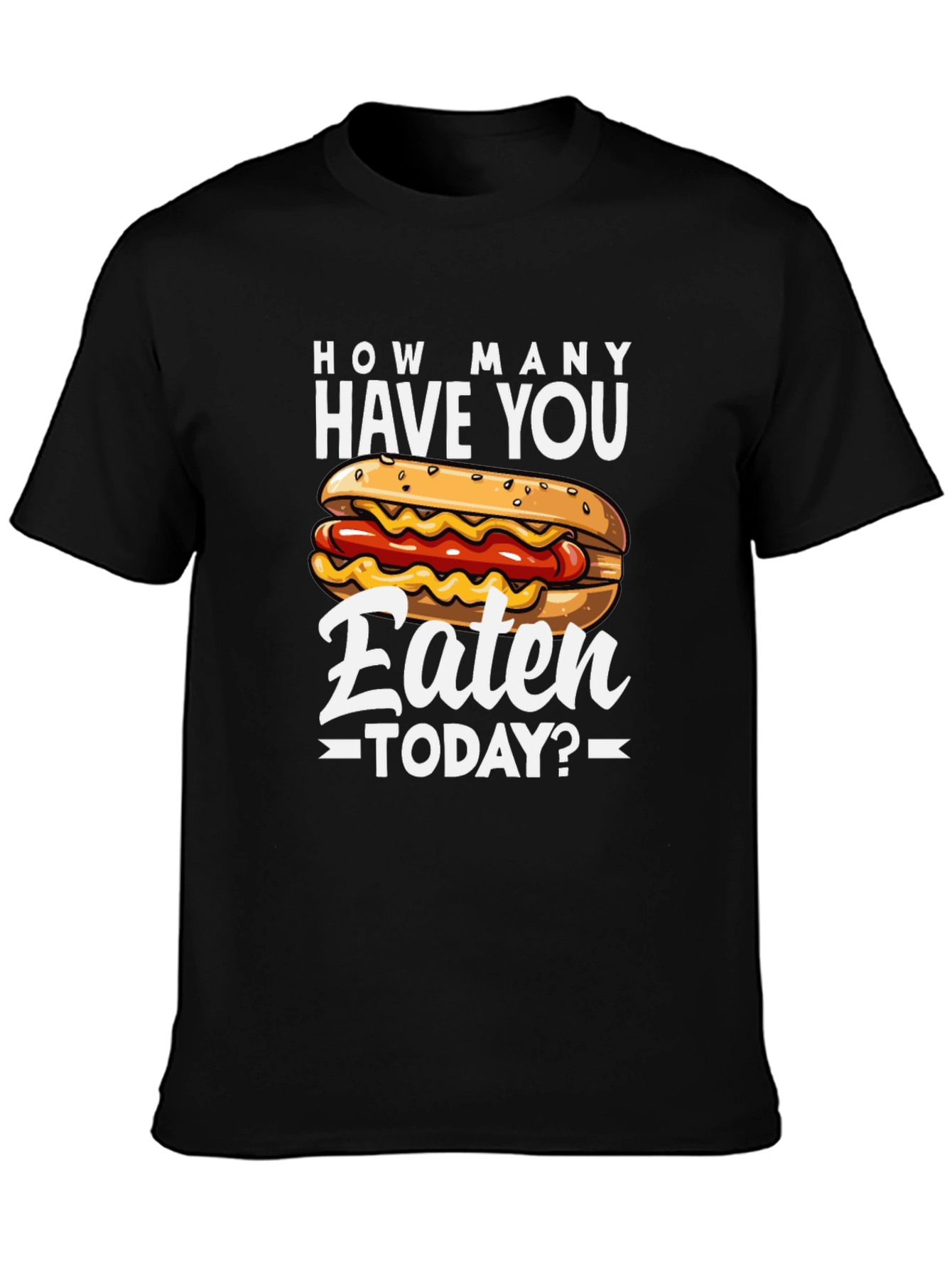Hot Dog Graphic T-Shirt - Funny Foodie Tee