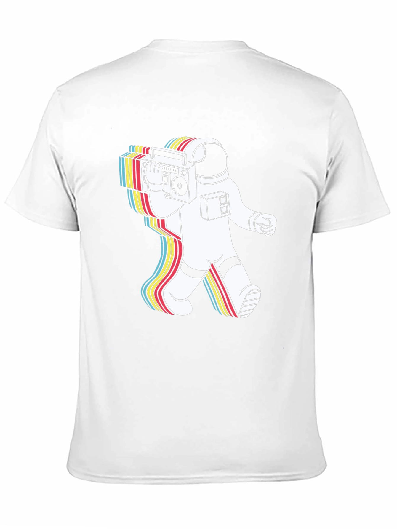 Retro Astronaut Boombox Graphic Tee
