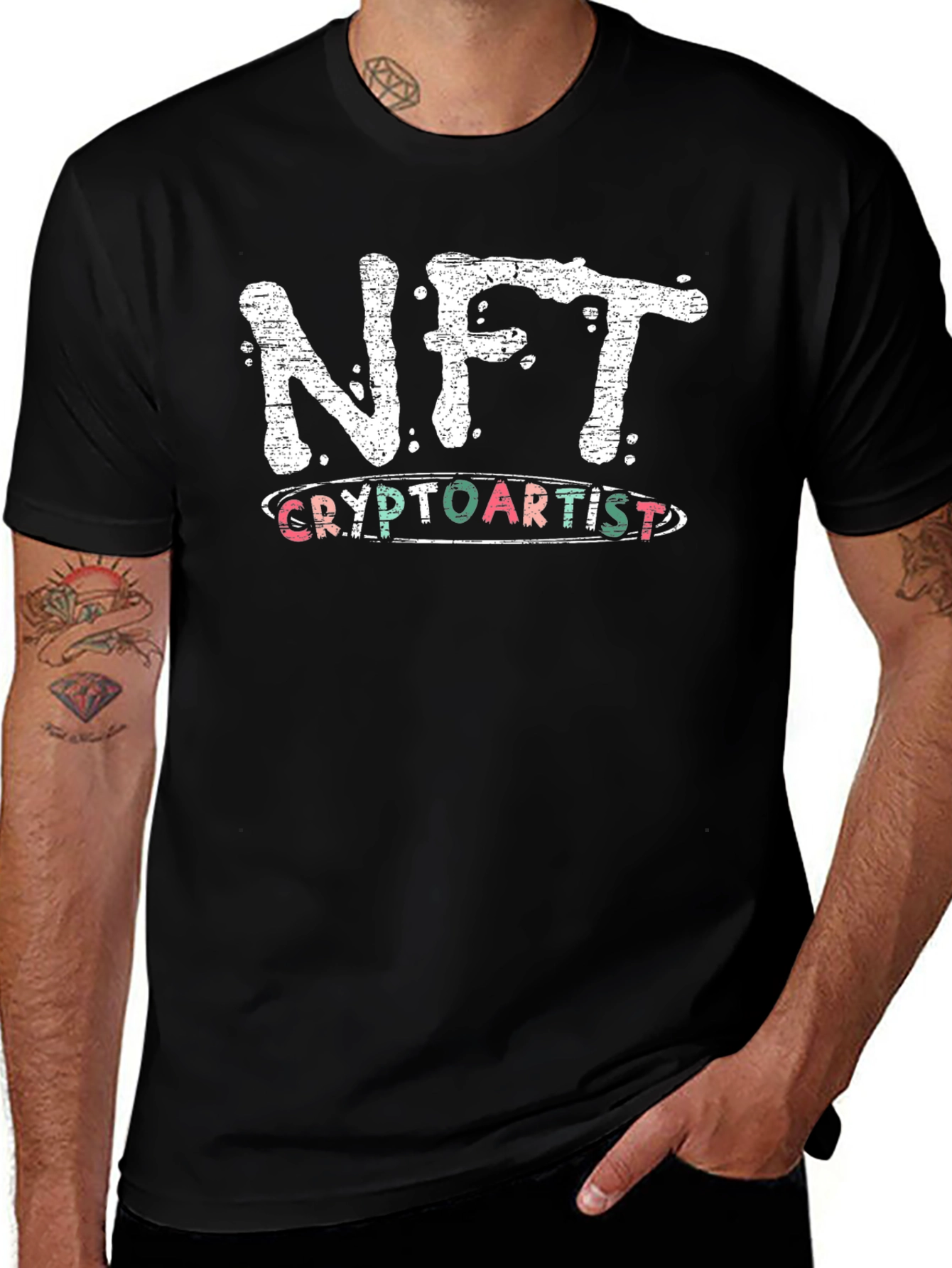 NFT Crypto Artist Black T-Shirt