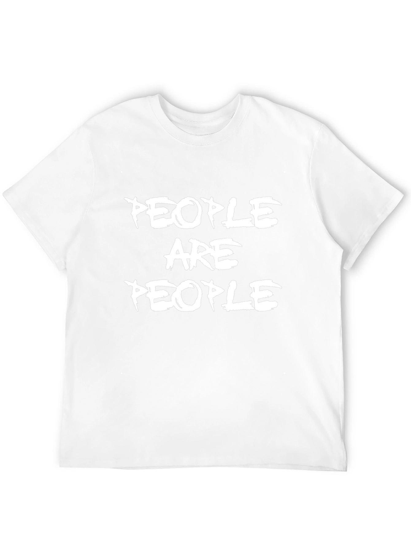 People Are People Graphic Tee - Black Cotton Blend