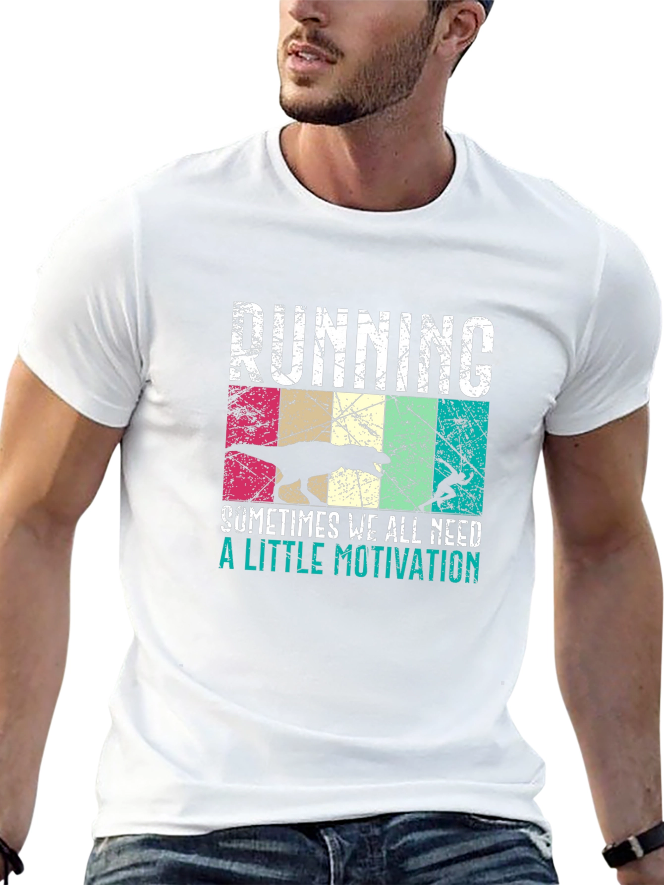Running Dinosaur Motivation T-Shirt