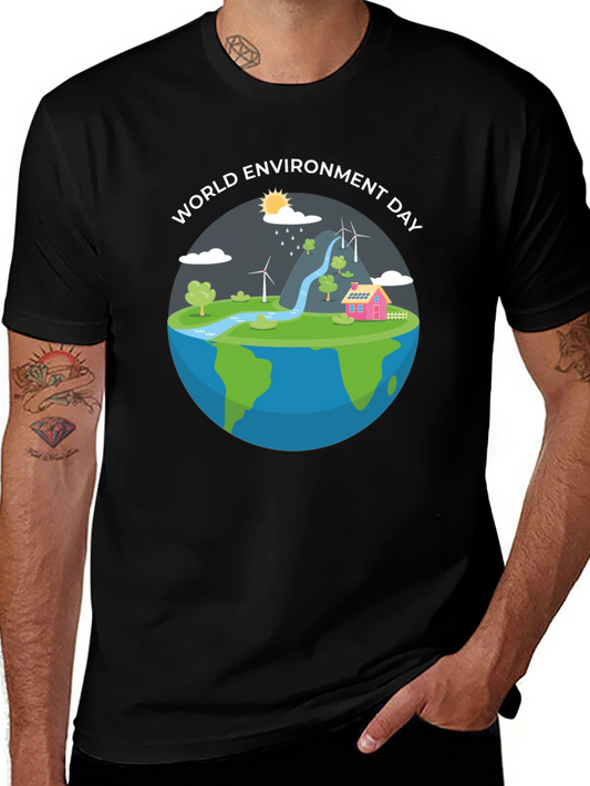 World Environment Day Graphic T-Shirt - Earth-Friendly Style