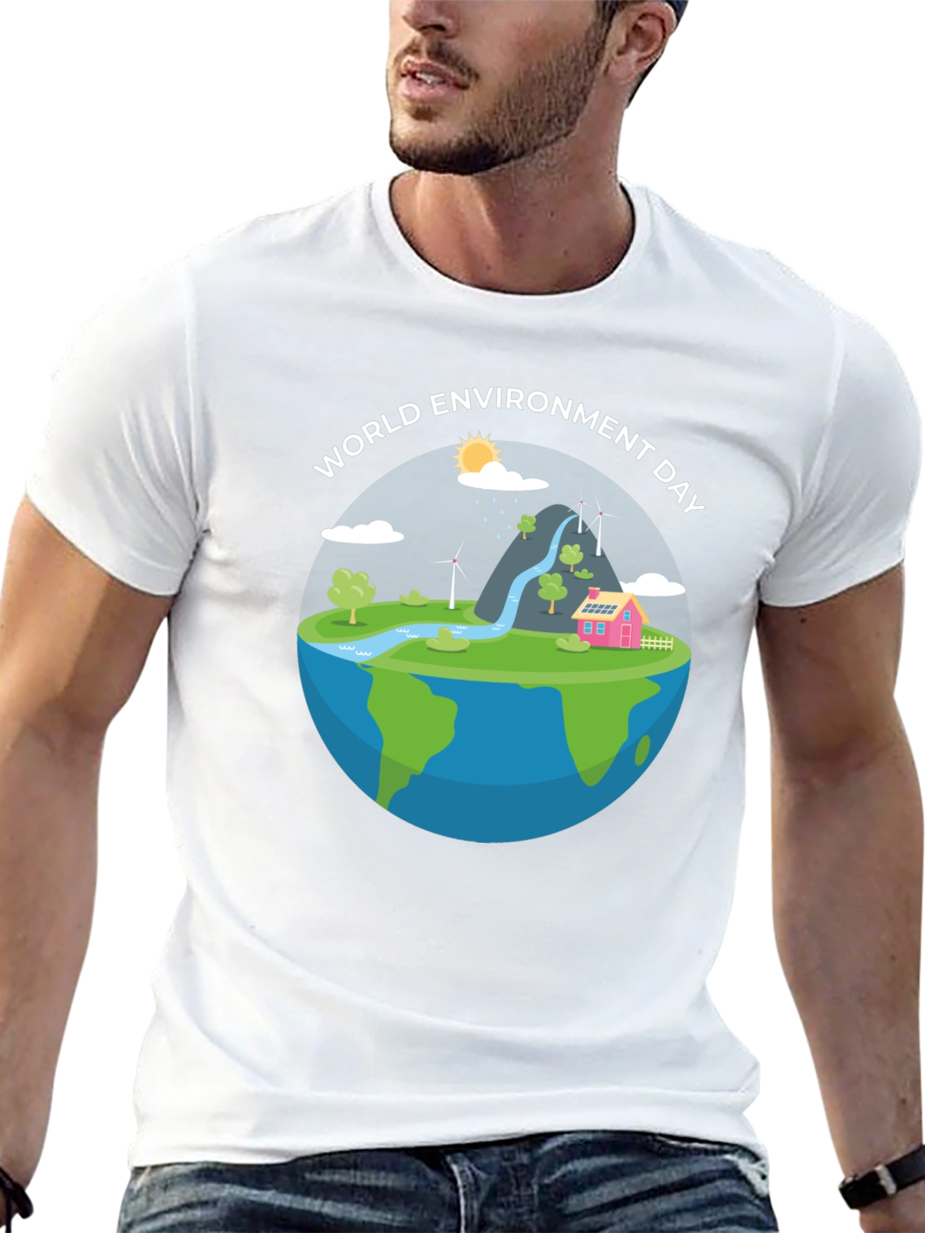 World Environment Day Graphic T-Shirt - Earth-Friendly Style