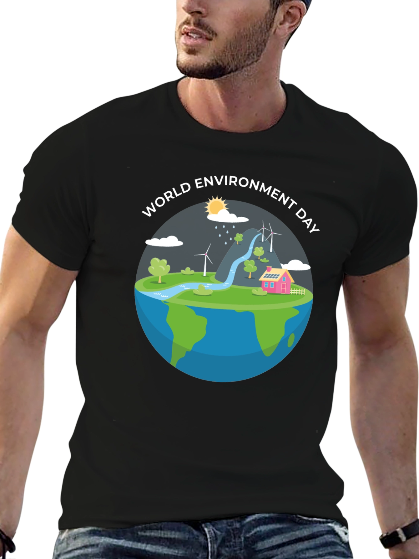 World Environment Day Graphic T-Shirt - Earth-Friendly Style