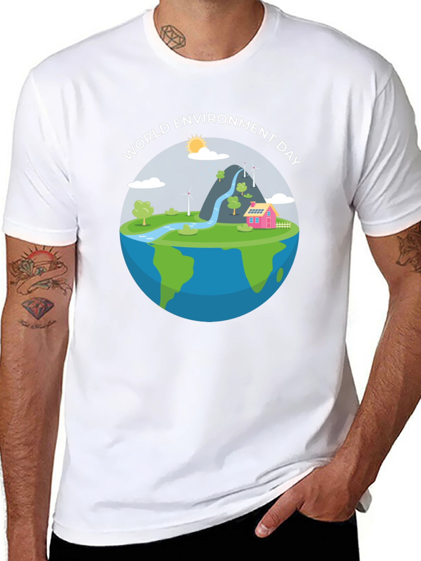 World Environment Day Graphic T-Shirt - Earth-Friendly Style