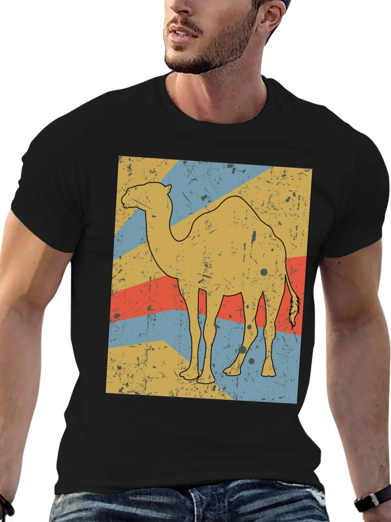 Retro Camel Graphic T-Shirt