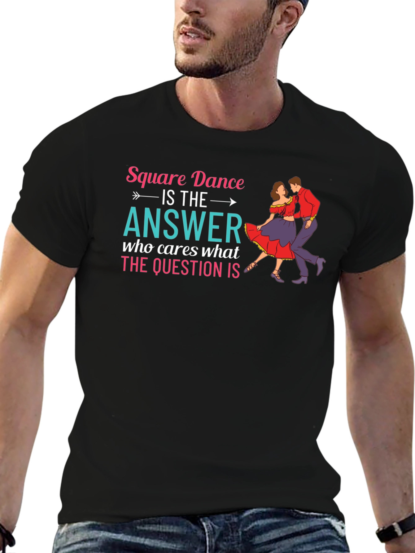Square Dance is the Answer Graphic Tee