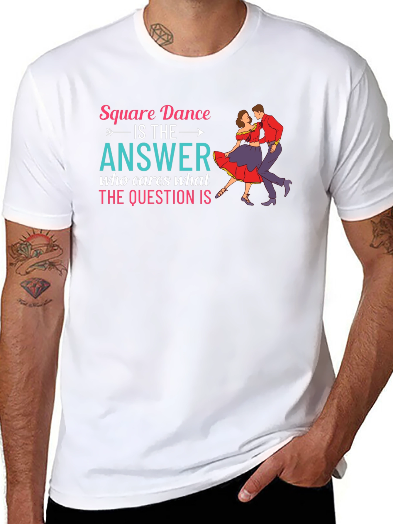 Square Dance is the Answer Graphic Tee