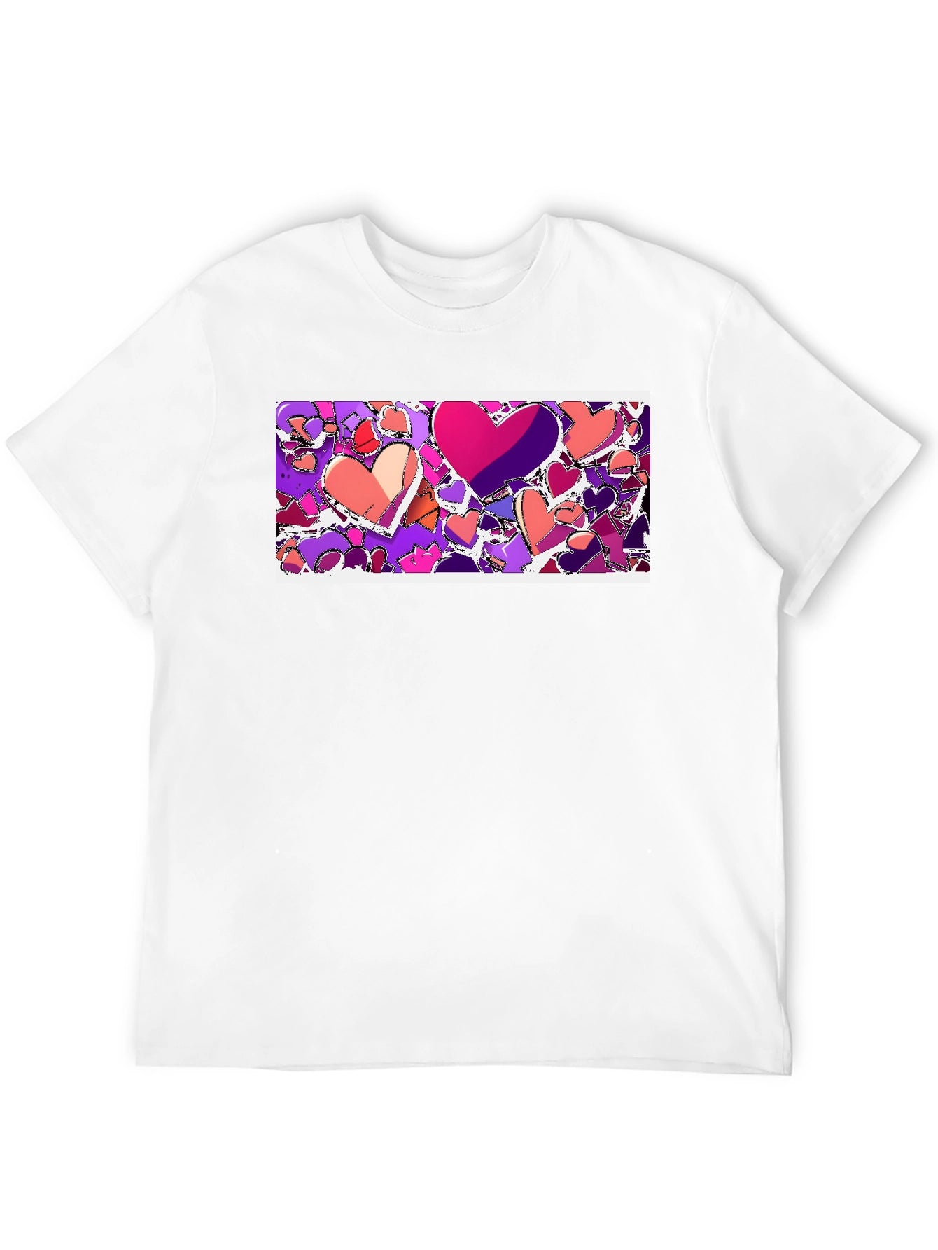 Heart Art Black T-Shirt