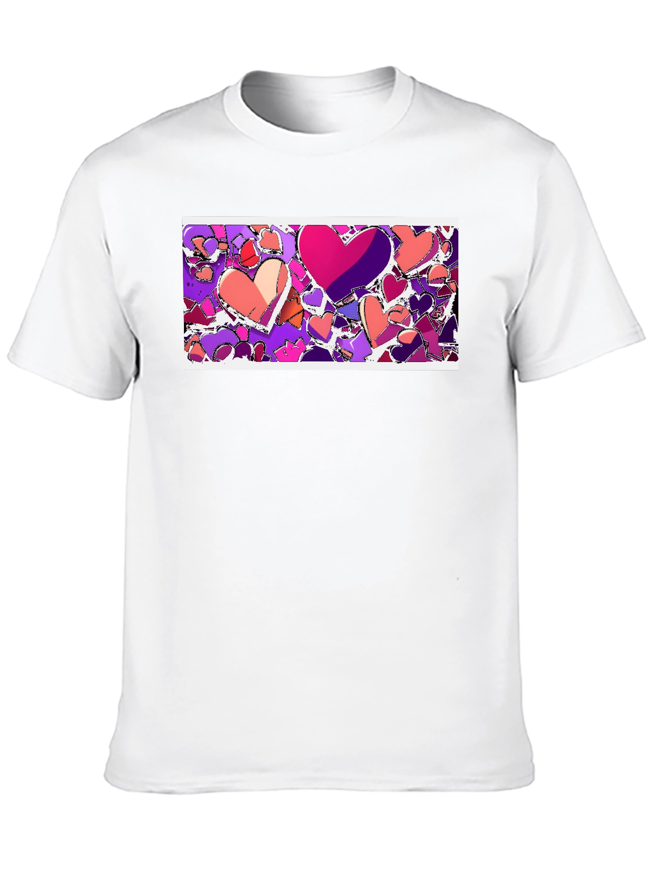 Heart Art Black T-Shirt
