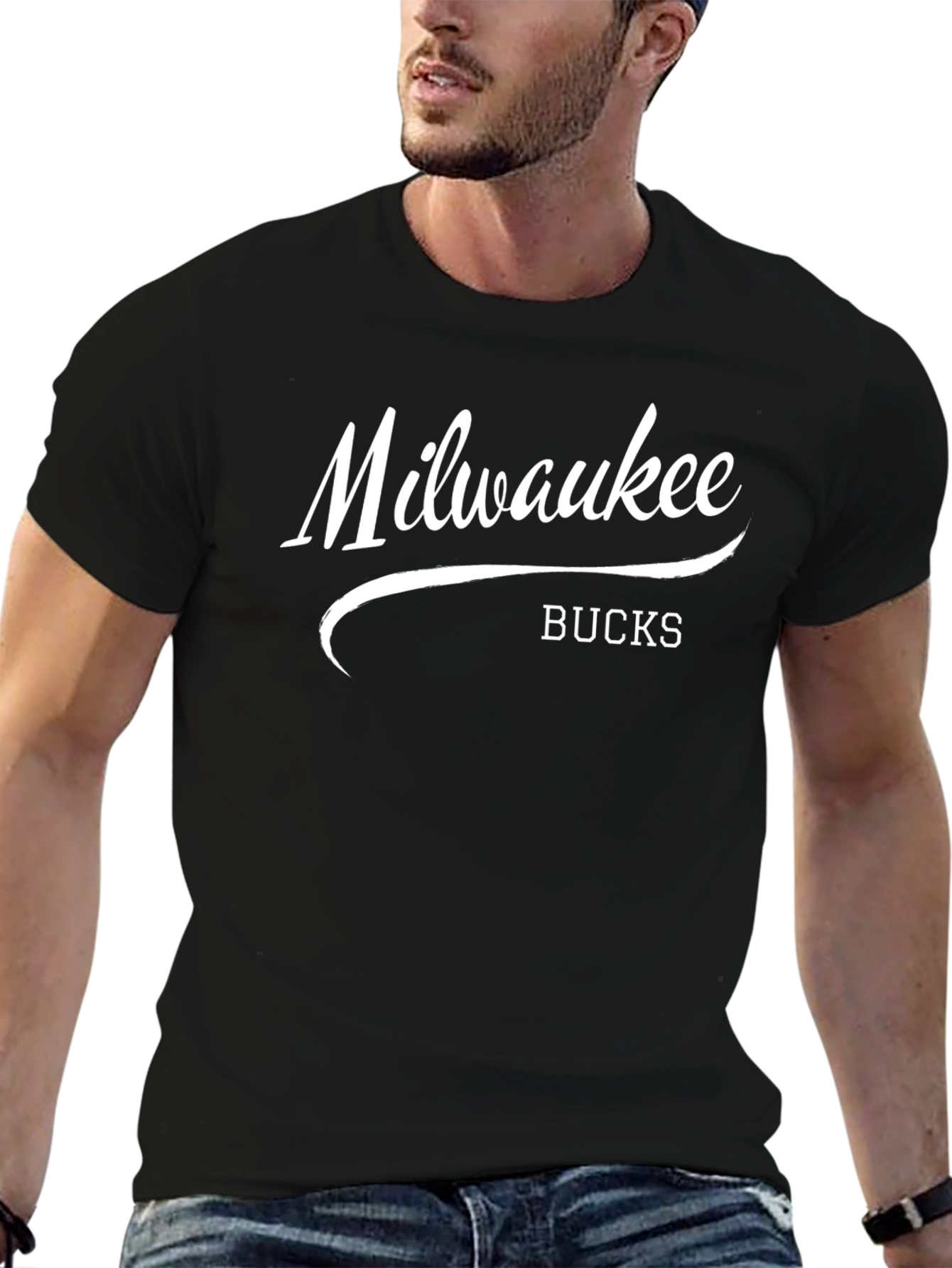 Milwaukee Bucks Graphic T-Shirt - Black