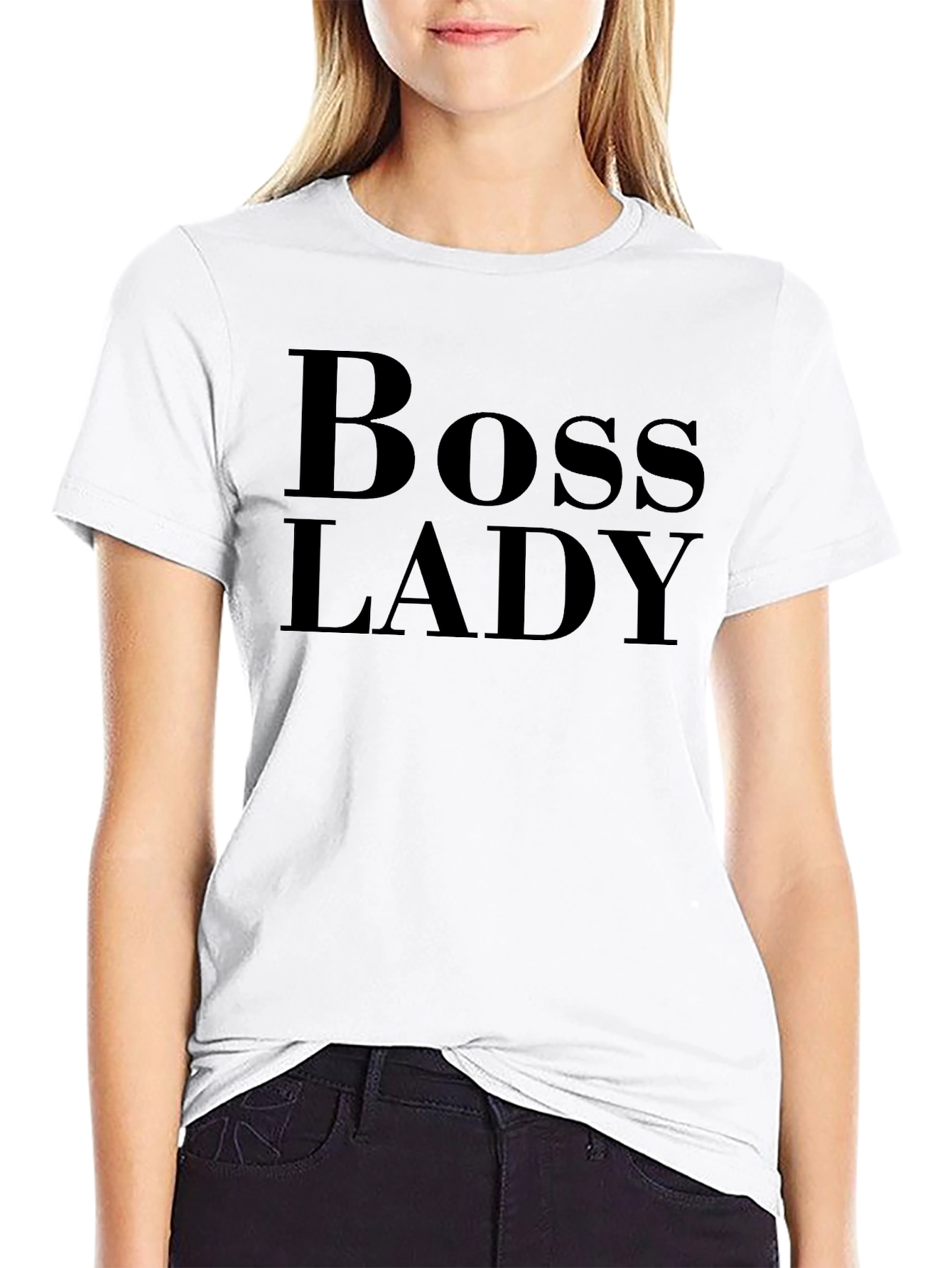 Boss Lady Black T-Shirt - Empowering Womens Fashion