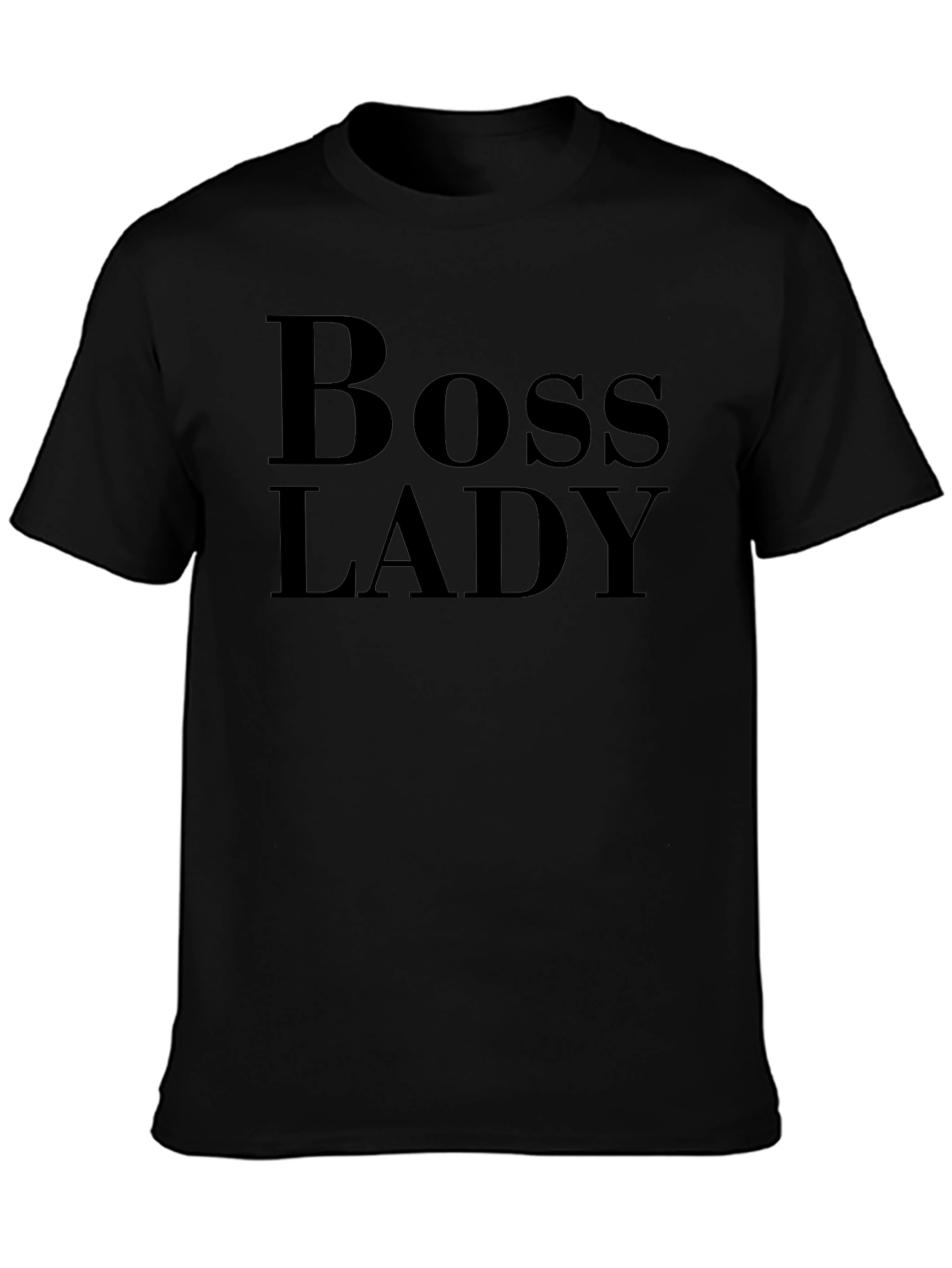 Boss Lady Black T-Shirt - Empowering Womens Fashion
