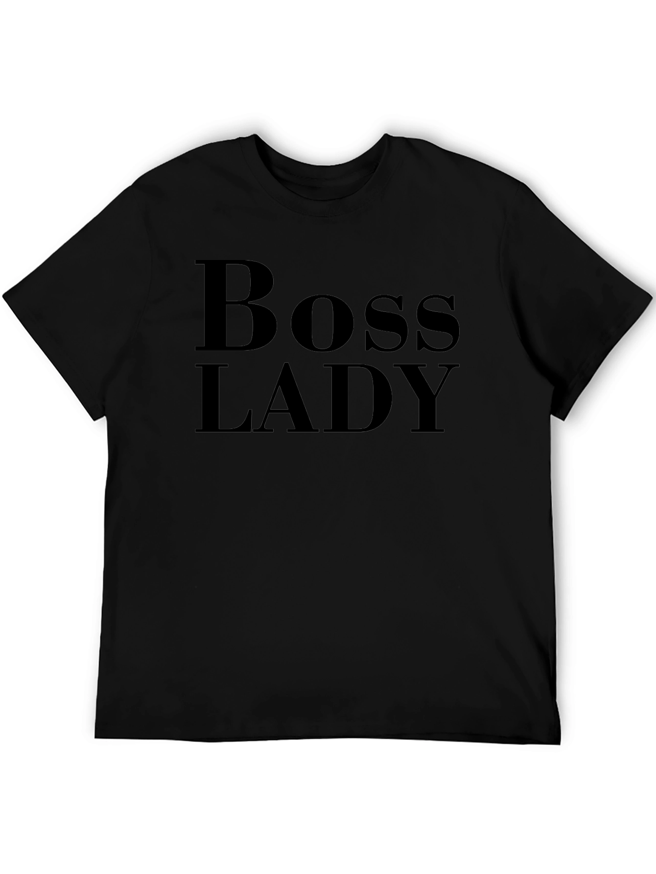 Boss Lady Black T-Shirt - Empowering Womens Fashion