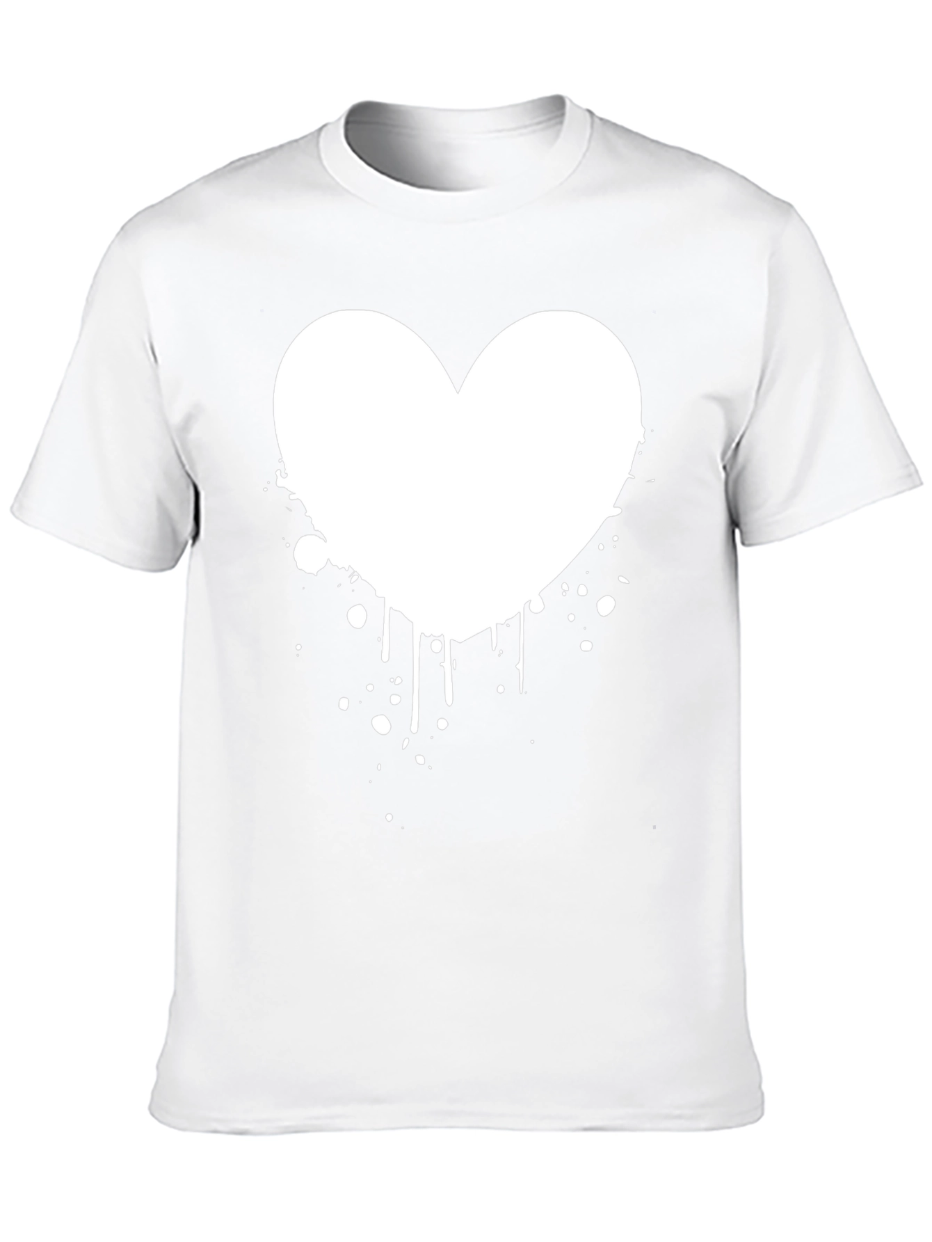 Heart Splash Graphic Black T-Shirt