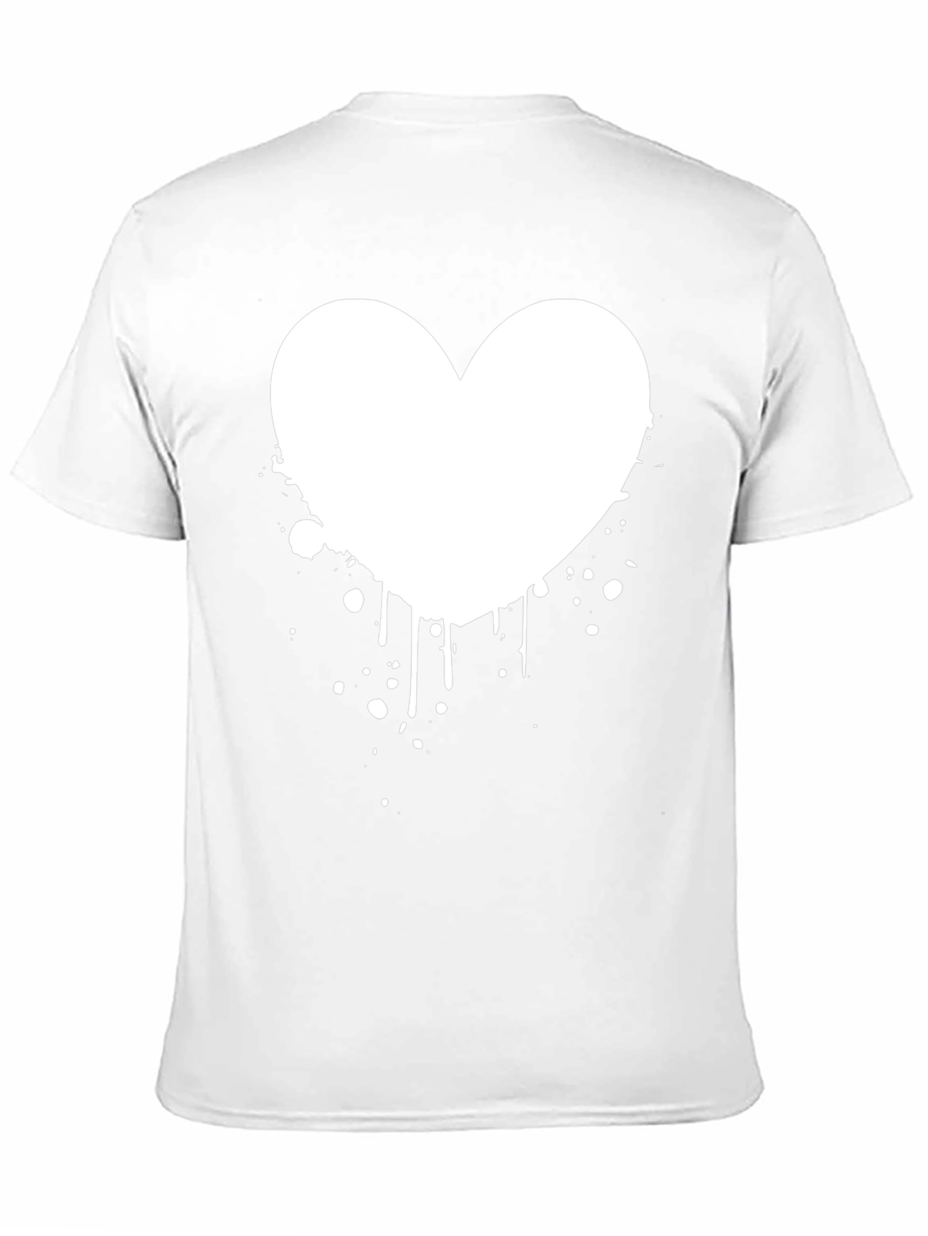 Heart Splash Graphic Black T-Shirt
