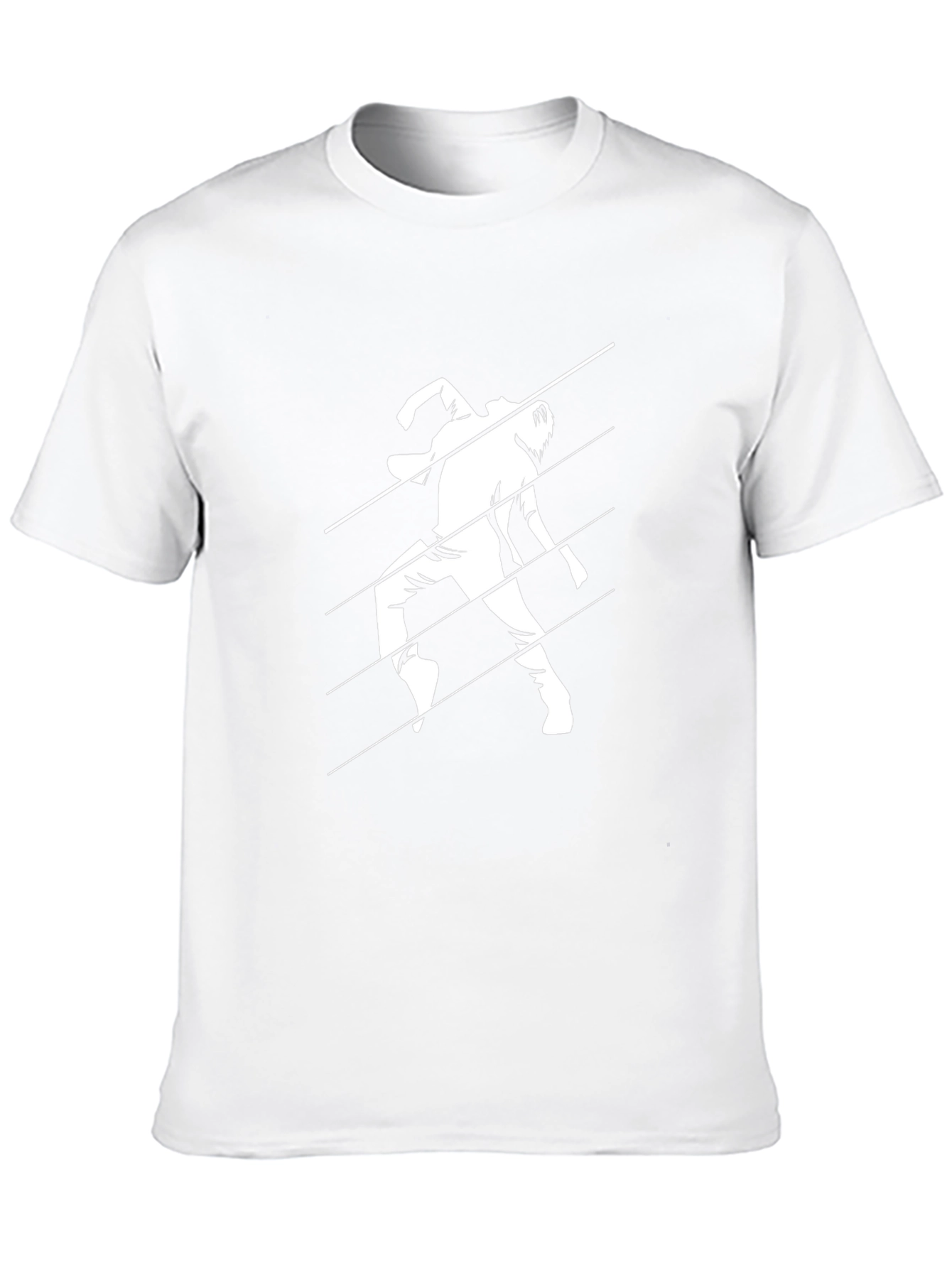 Modern Graphic Tee - Dancing Man Black T-Shirt
