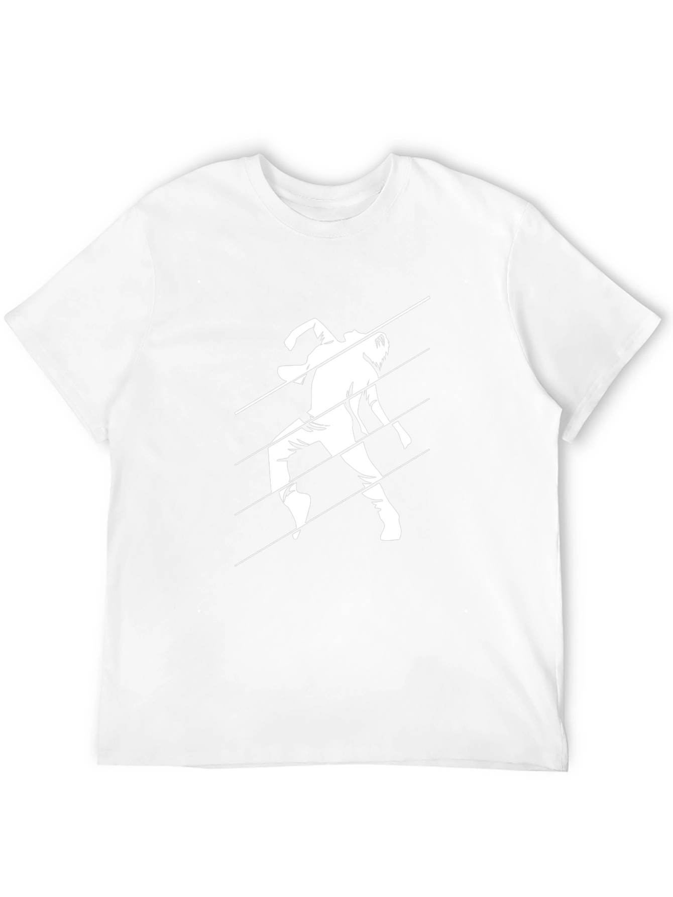 Modern Graphic Tee - Dancing Man Black T-Shirt
