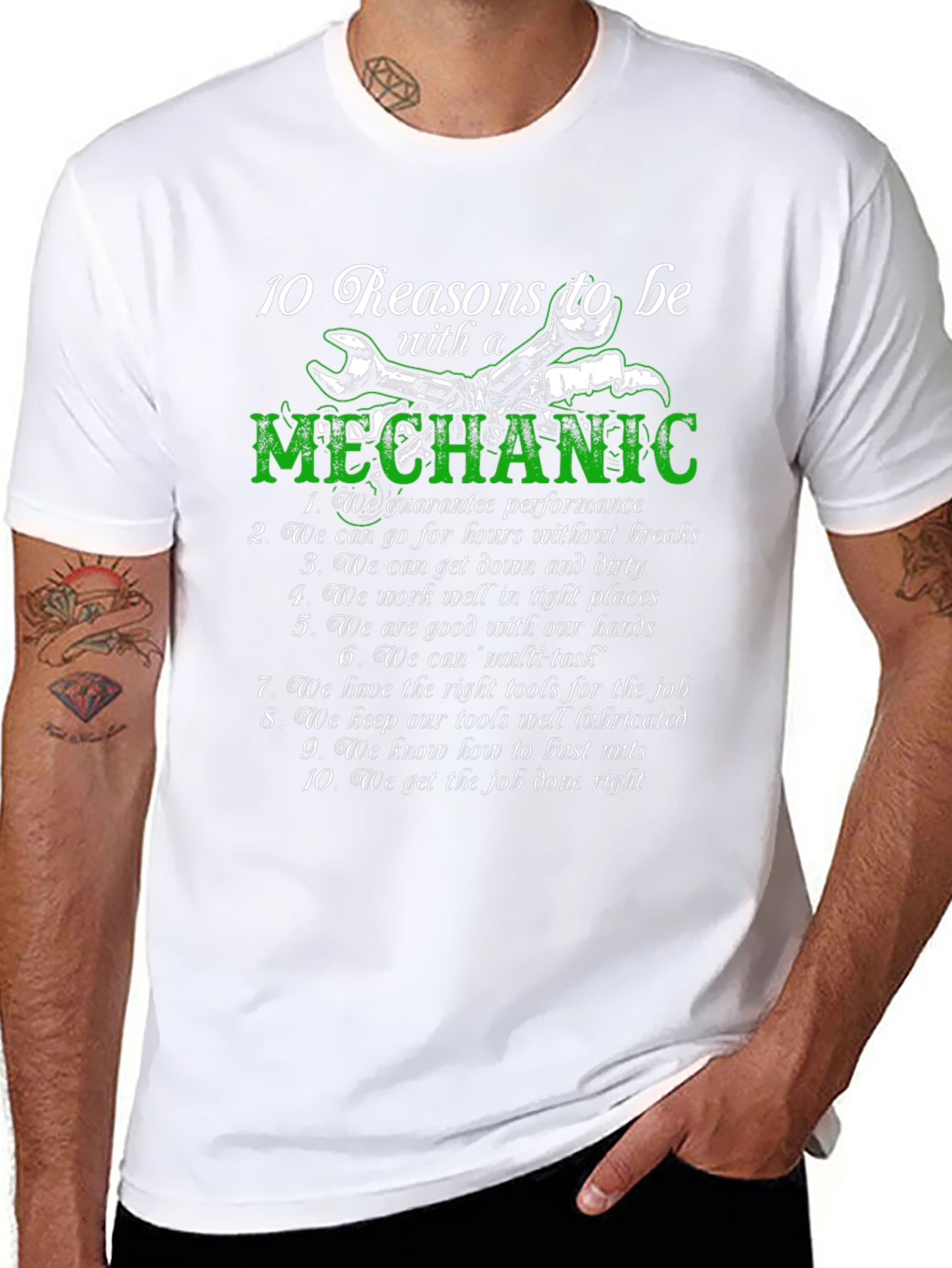 10 Reasons to Be with a Mechanic T-Shirt