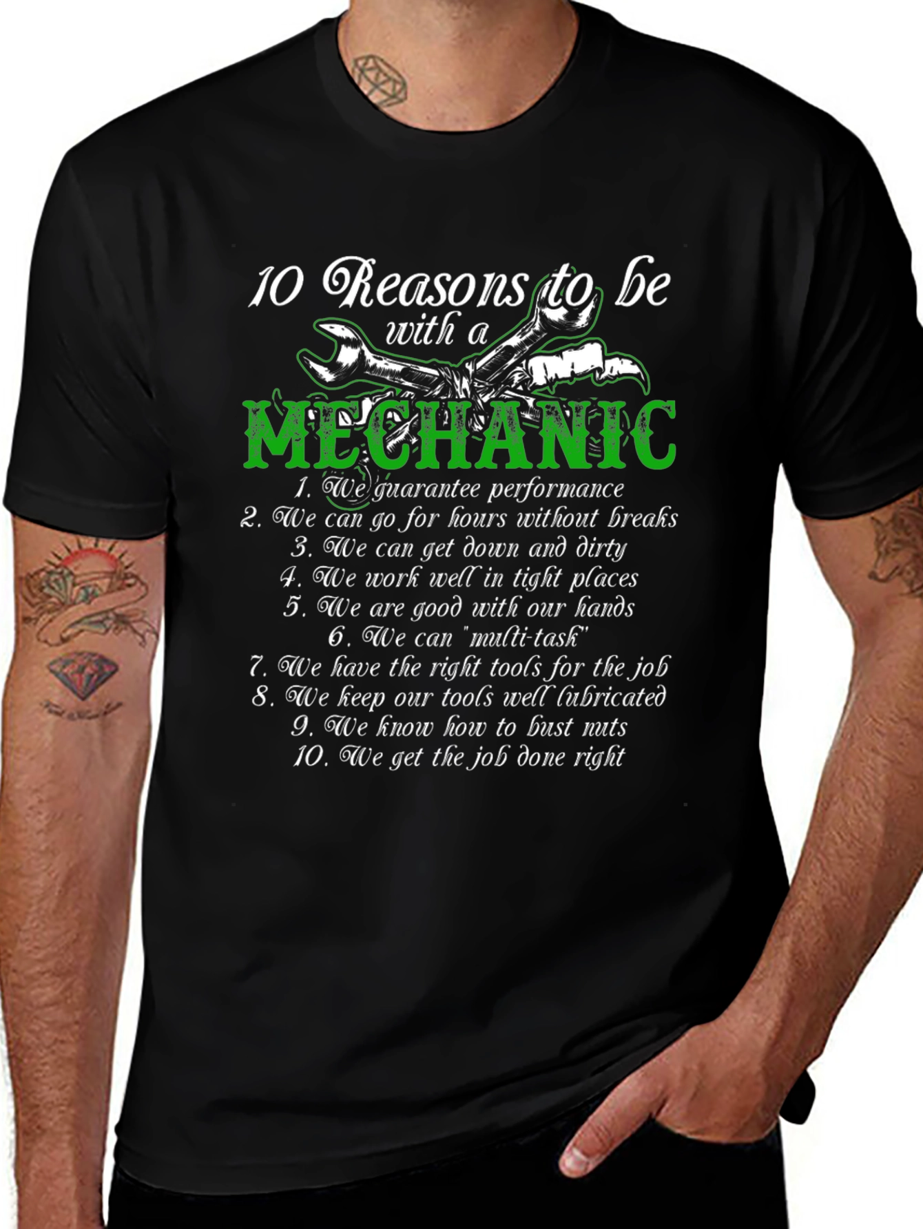 10 Reasons to Be with a Mechanic T-Shirt