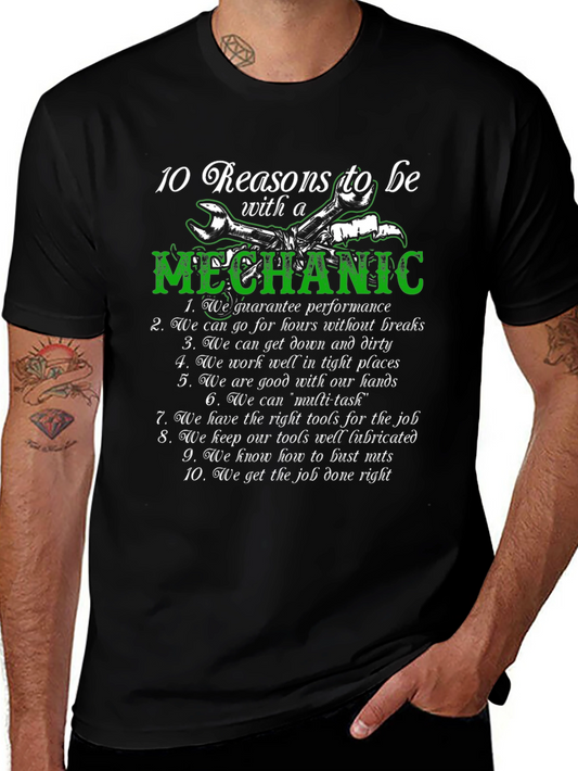 10 Reasons to Be with a Mechanic T-Shirt