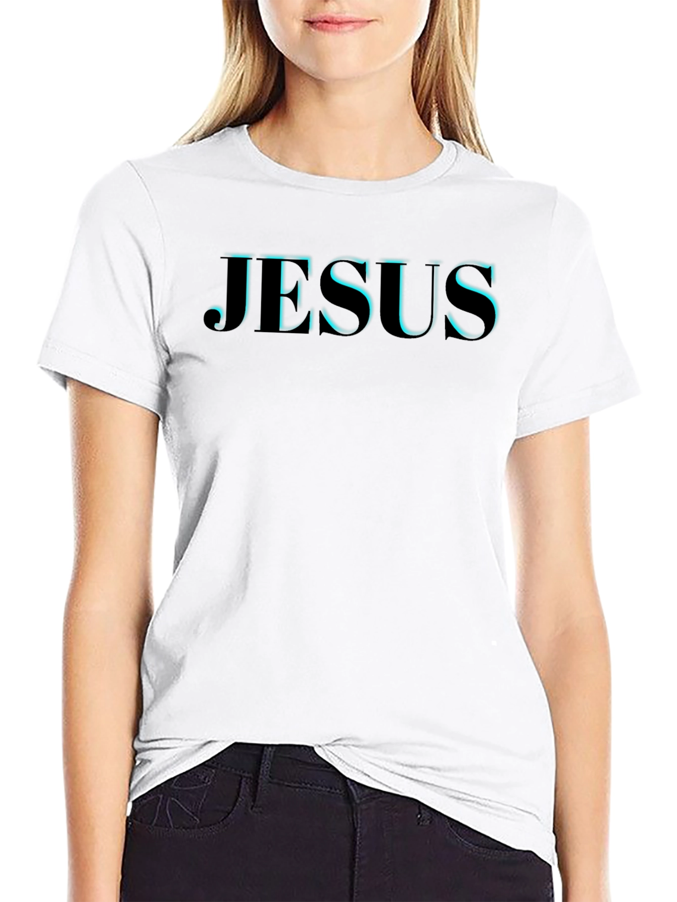 Jesus Graphic T-Shirt - Black