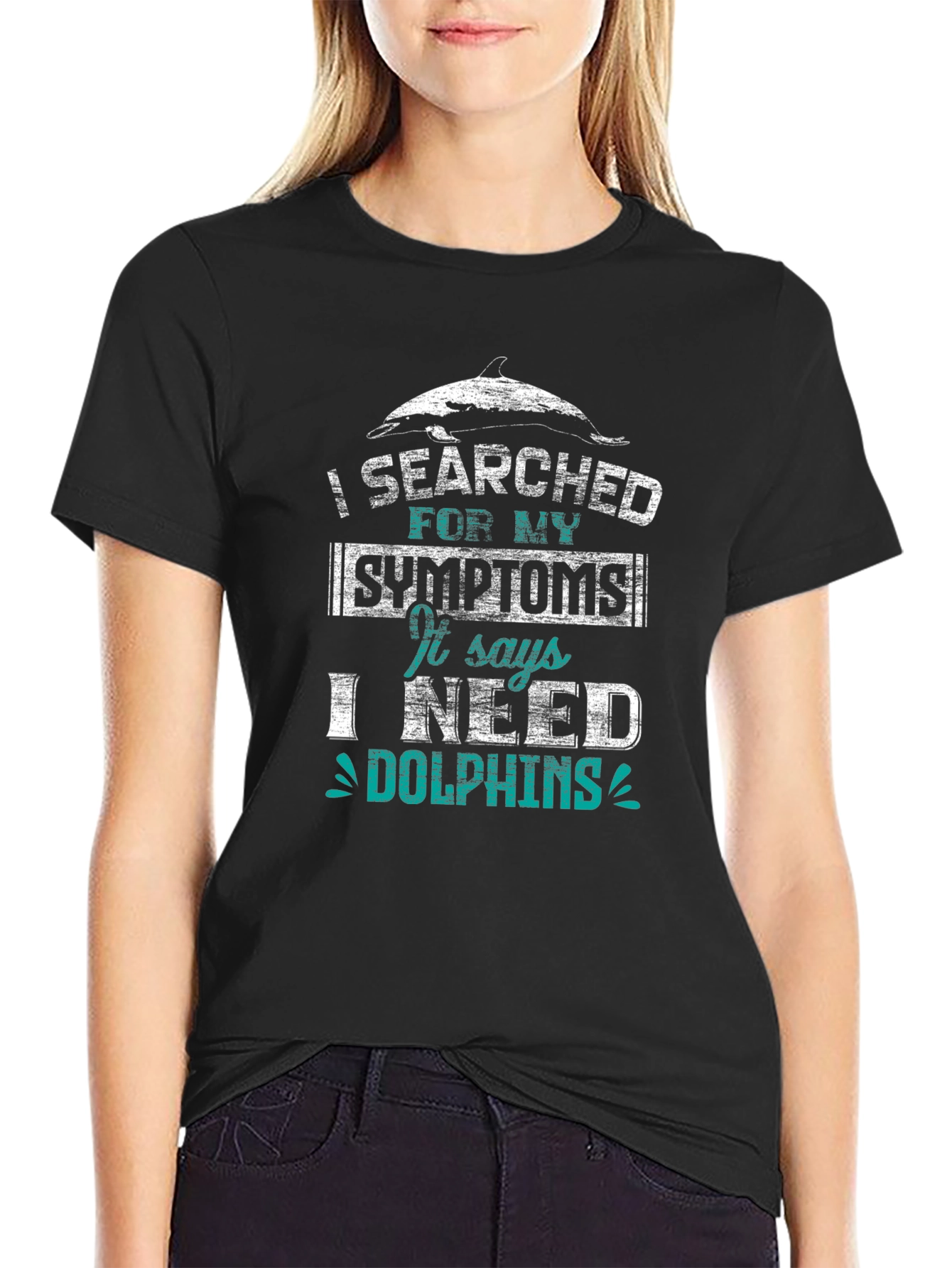 I Need Dolphins Graphic Tee - Unisex Cotton T-Shirt
