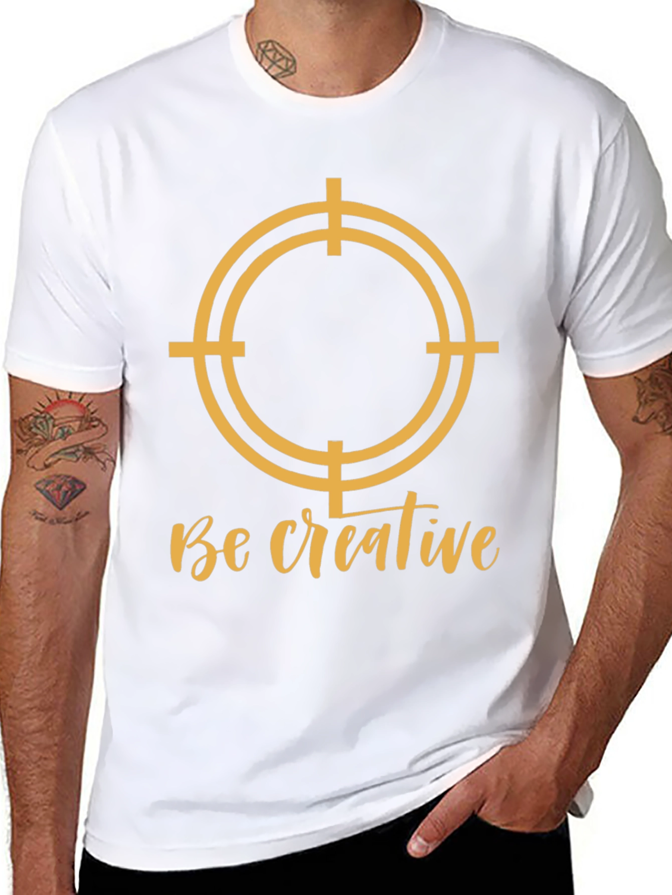 Be Creative Target T-Shirt - Mens Graphic Tee