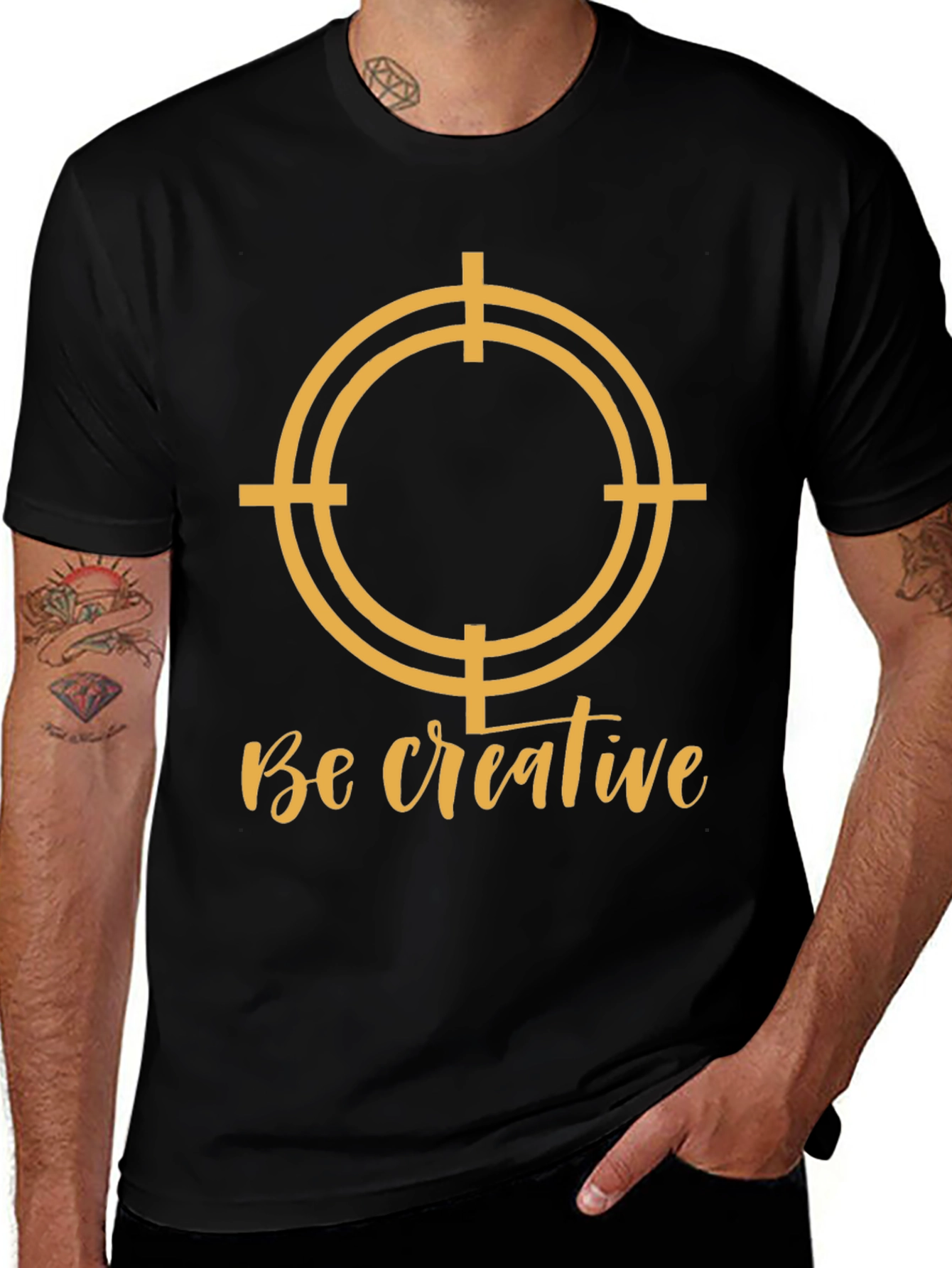 Be Creative Target T-Shirt - Mens Graphic Tee