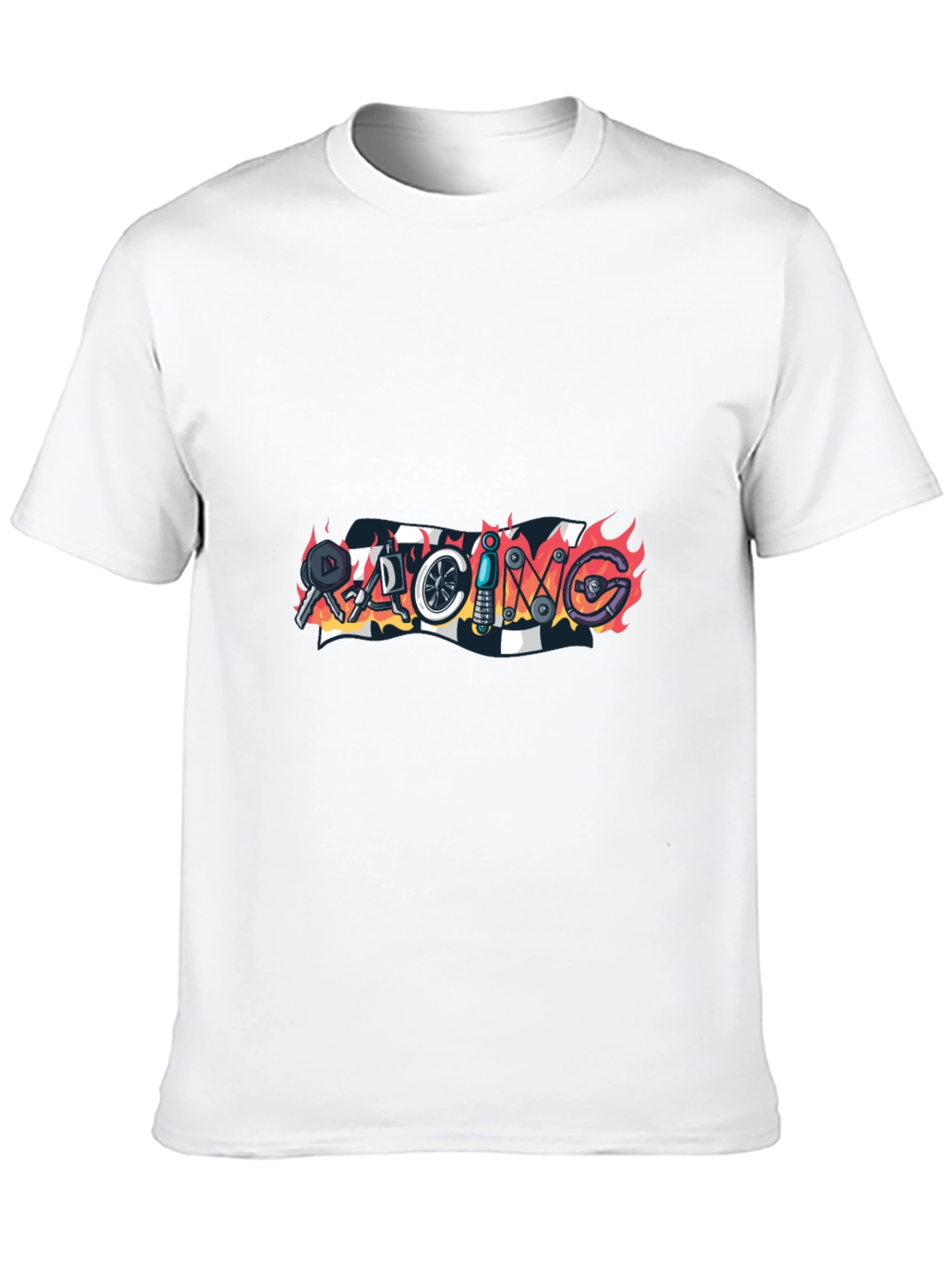 Racing Graphic Black T-Shirt