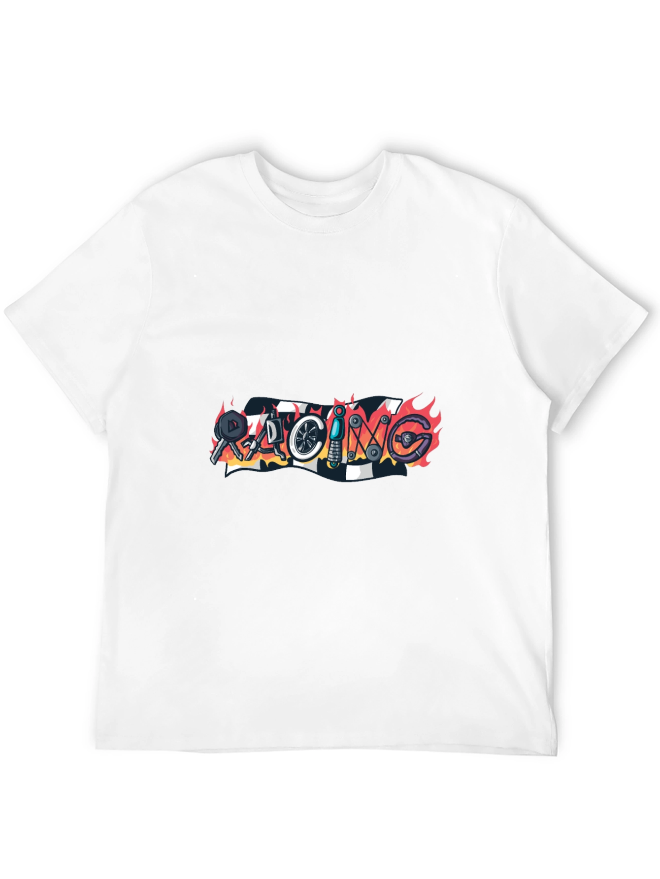 Racing Graphic Black T-Shirt
